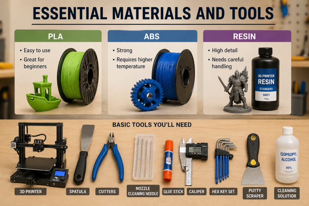 Material dan alat 3D printing